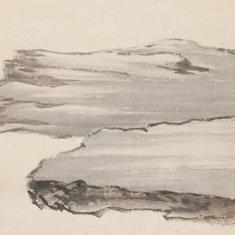 浅絳山水図 伝浦上春琴筆 - 夜噺骨董談義