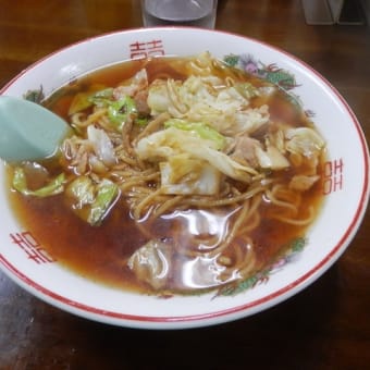 塩原温泉【こばや食堂】スープ入り焼きそば