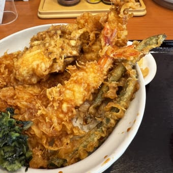 天丼 てんや＠福山市「たれづけ大江戸天丼」
