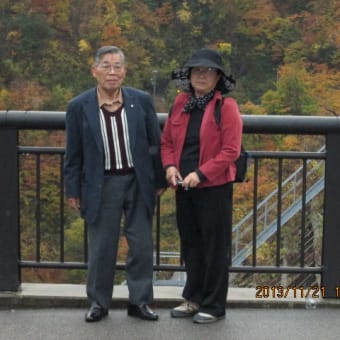 岐阜に来て「紅葉を」を　翌檜さんに案内されて‼
