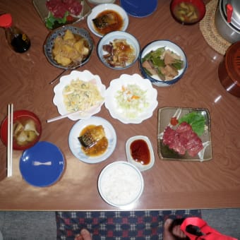 赤岳山荘の夕食