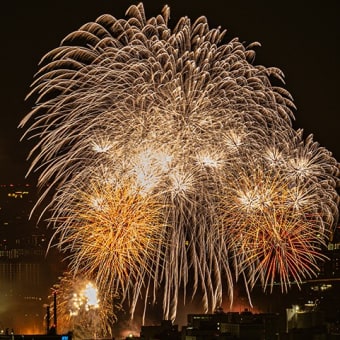 芦屋の花火「ライブコンポジット」撮影