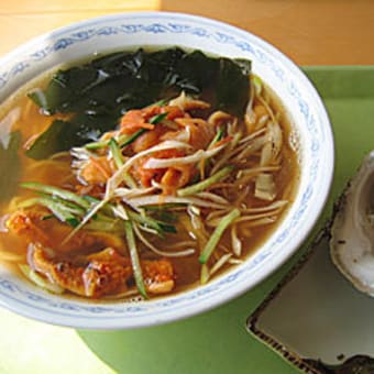 「ほやネギラーメン」と「花見ガキ」