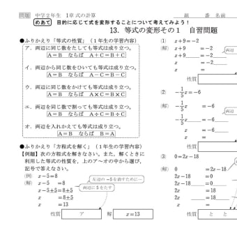 【中２自習】式の計算_特別版（７）