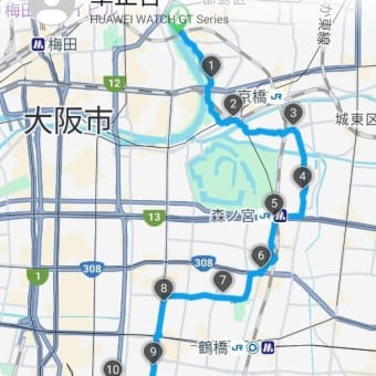 夏の空に浮かぶ紫色のジャカランダを求めて〜6月度楽歩特例会　大阪環状線ウォーク【桜ノ宮】