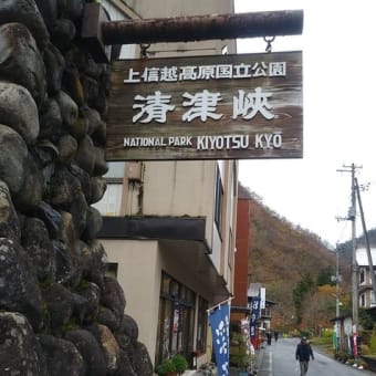 清津峡の紅葉