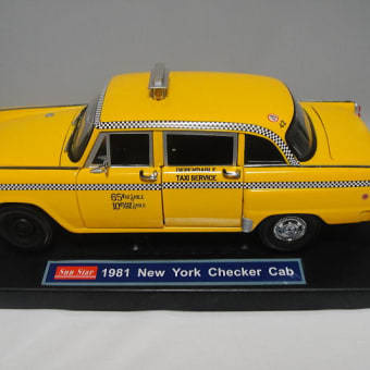タクシードライバー　トラヴィスの1/18チェッカーキャブ　1/18 TAXI DRIVER Travis’s NY checker Cab