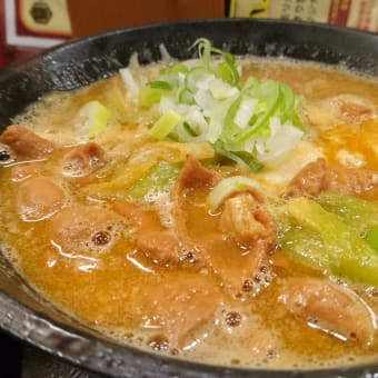 印旛郡酒々井町　うま煮ラーメン 醤酒々井店のもつ煮ラーメン