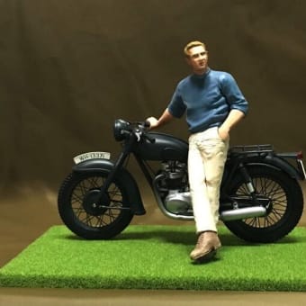 1/12 「大脱走」トライアンフとヒルツ大尉〈その２〉（1/12”The Great Escape” Triumph TR6 and Captain Hilts  -ver.2-）