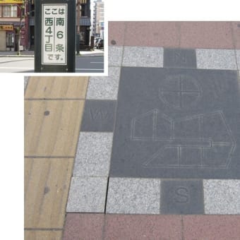 方角のわかる歩道