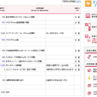 iPhone5c 新規一括0円の維持費計算２