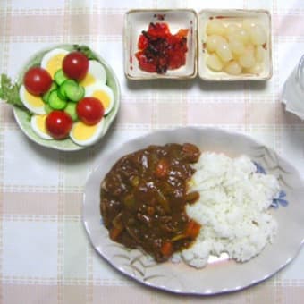 ごく普通のカレーライス、いただきます。