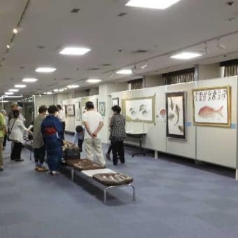 猛暑の中「東洋魚拓 拓正会展」を見る