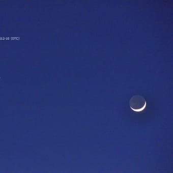 三日月と木星の接近＆スターリンク衛星通過 観望記録（4/30）