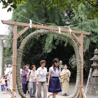 茅の輪くぐりin玉敷神社