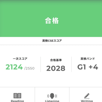 2021年第2回英検1級（2021年10月10日）結果出ました