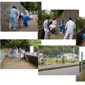 久山田の水源池清掃活動に参加しました。