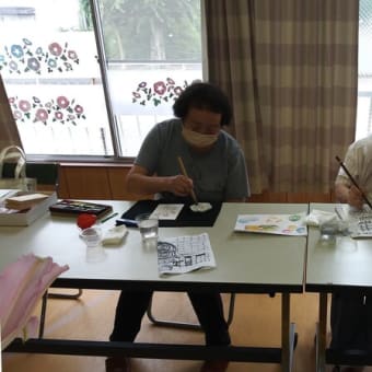 絵手紙サークル７月例会