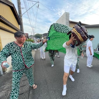 江戸崎祇園祭３日目田宿町獅子