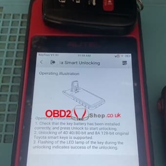 Autel KM100 を使用してトヨタ スマート キーのロックを解除する方法