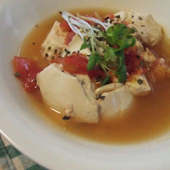 トマト豆腐のコトコト生姜煮