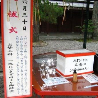 京都　車折神社・茅の輪くぐり(6月1日～30日)