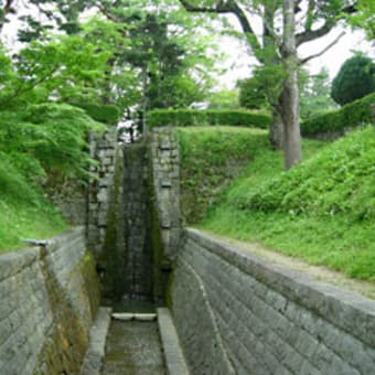 麓山に見る飛瀑（郡山市）