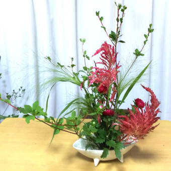 久しぶりの活け花