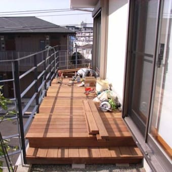 ウッドデッキ施工