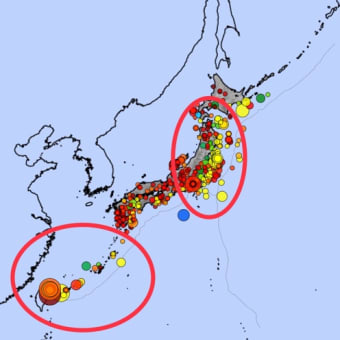 【地震・噴火フラグ】全電子数マップ、真っ赤っか。「九州」「富士山」噴火注意。（「勘」でしかありませんが。。。。）