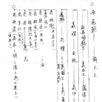 Vol.405 徳之島の尚家②尚家の家系図