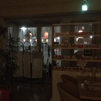 アロマタイムカフェ、お祭り提灯点灯