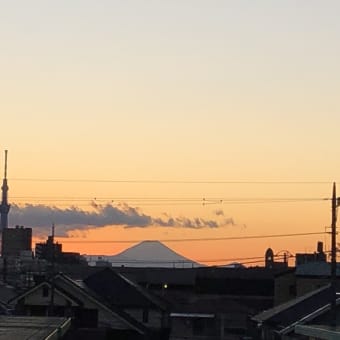 謹賀新年【「SkyTree」＆「MountFuji」 from柴又】