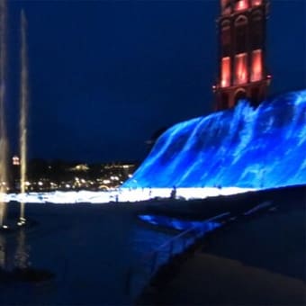 ハウステンボス　夜の噴水ショー