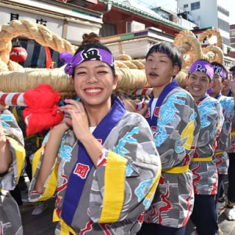 2018年10月21日　浅草寺へ「大草鞋奉納」