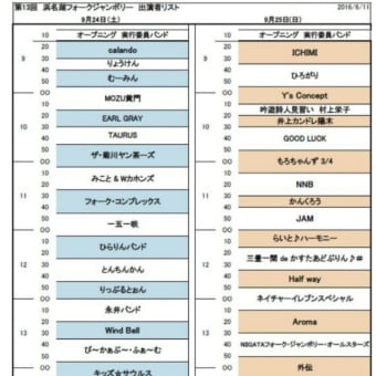 第13回浜名湖フォークジャンボリー