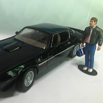 ハンターのトランザムと1/18フィギュア(1/18 1979 Pontiac Trans Am and Custom figure)