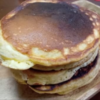 ホットケーキを焼きました！