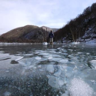 氷上にて・・・