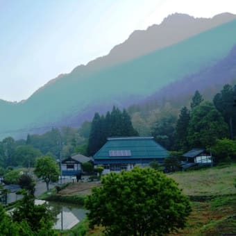 平成26年6月の生坂村の朝の風景