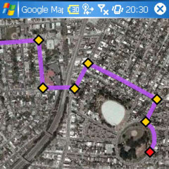 X01HTでGoogle Map