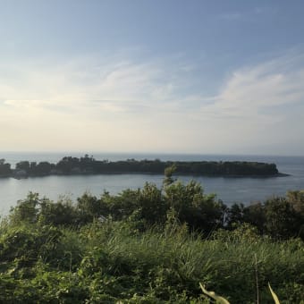 Nishiizu Suruga Bay where the setting sun falls