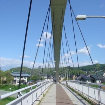 歩行者専用の中津川橋