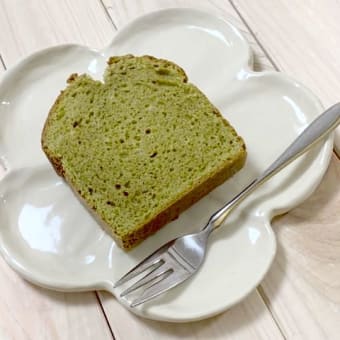 有機粉末茶カテキンで作った、健康茶ケーキですよー🌸