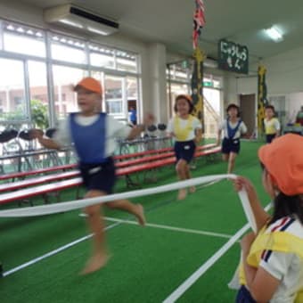 おれんじ　５歳児　かけっこ・障害物競走