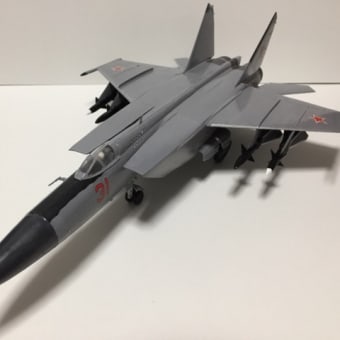【完成】ハセガワ 1/72 D4 MiG-25P(フォックスバットA)