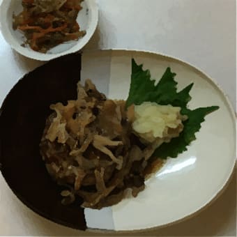 「甘々と稲妻」のきのこハンバーグ