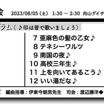 夏祭りお楽しみ会　デイサービスセンター向山　2023/08/04