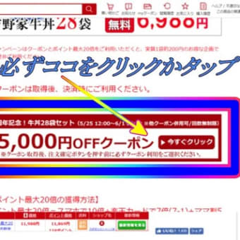 楽天ランキング総合1位の牛丼セットが期間限定で5,000円OFF！