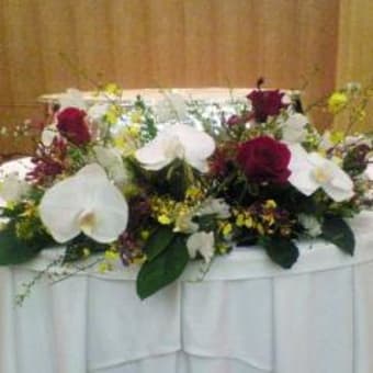 式場のお花達